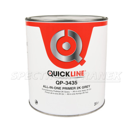 QP-3435, Quickline All-in-one 2K základový plnič, šedý, 3 l