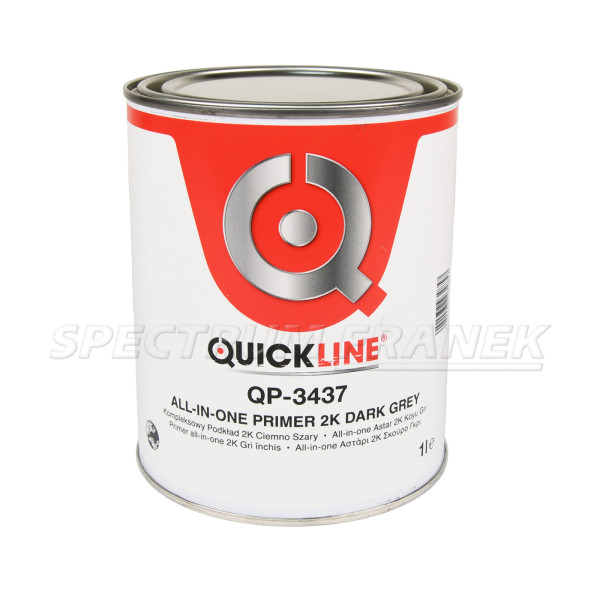 QP-3437, Quickline All-in-one 2K základový plnič, tmavě šedý, 1 l